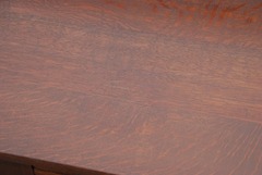 Area of restored stain & indentation, viewed from above.